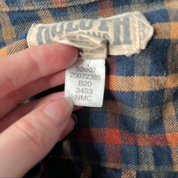 Duluth Free Swinging Flannel Shirt Red Blue Brown - Picture 6 of 6